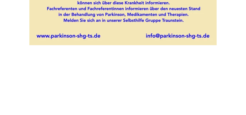 Parkinson Selbsthilfegruppe 17.10.2026